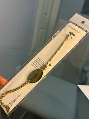 Gold 'Paris' Stainless Steel Bracelet - Women Jewelry
